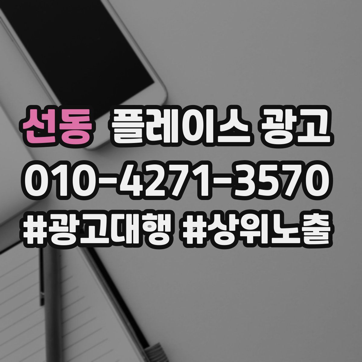 선동 플레이스 광고