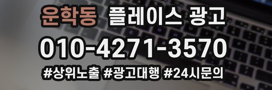 운학동 플레이스 광고