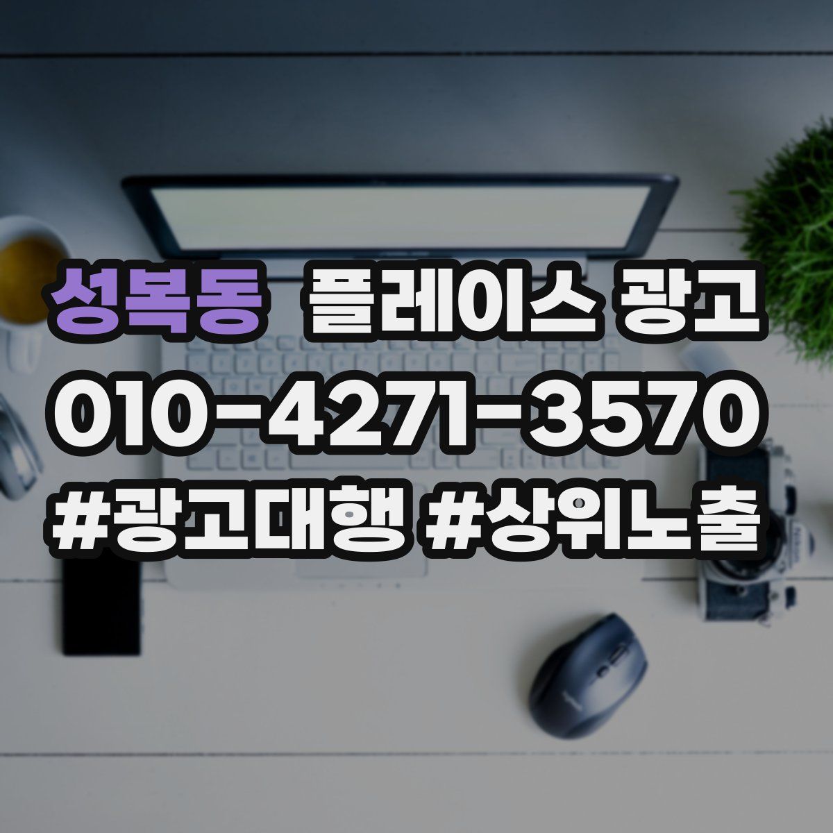 성복동 플레이스 광고