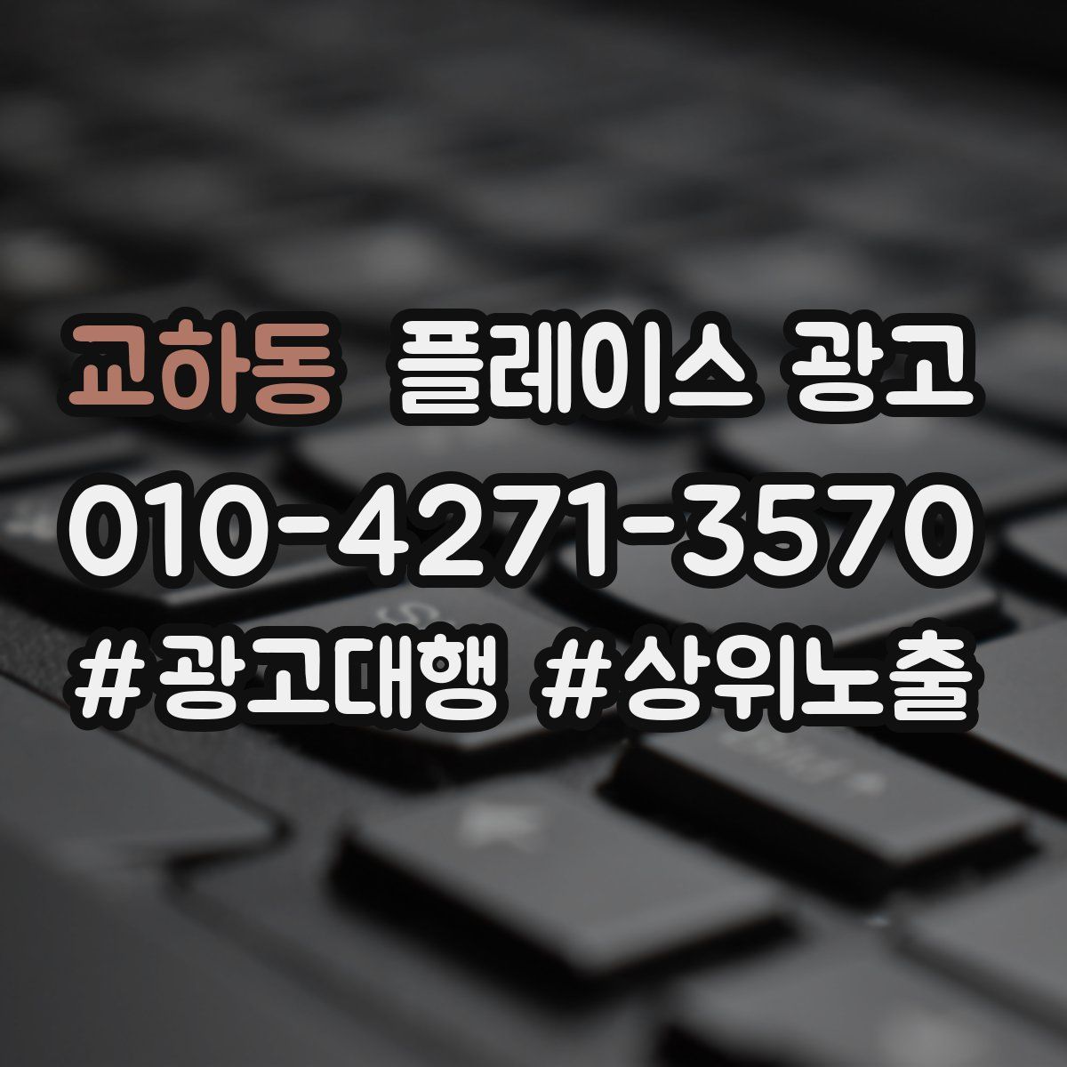 교하동 플레이스 광고