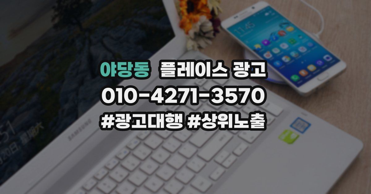 야당동 플레이스 광고