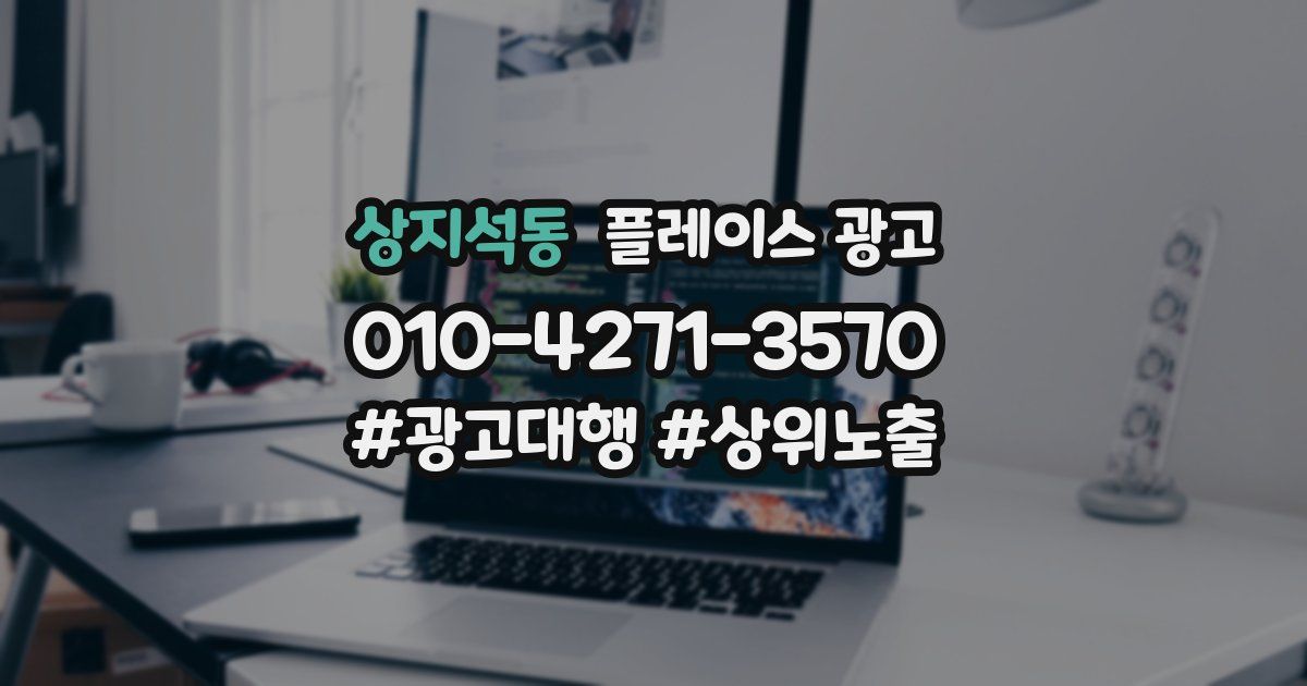 상지석동 플레이스 광고