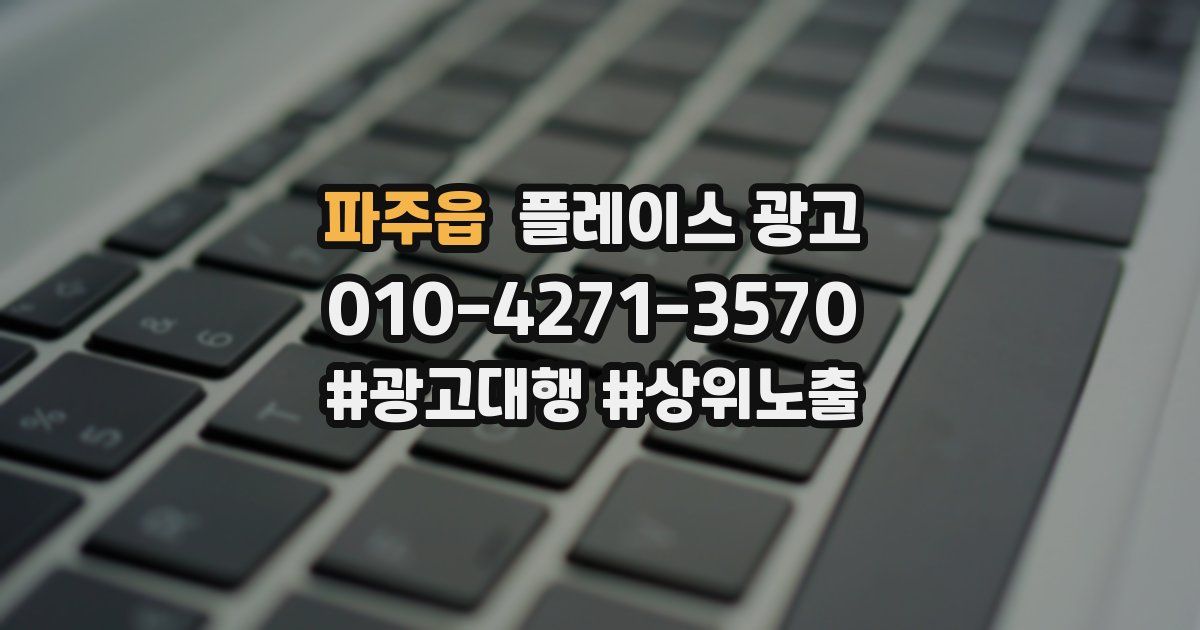 파주읍 플레이스 광고