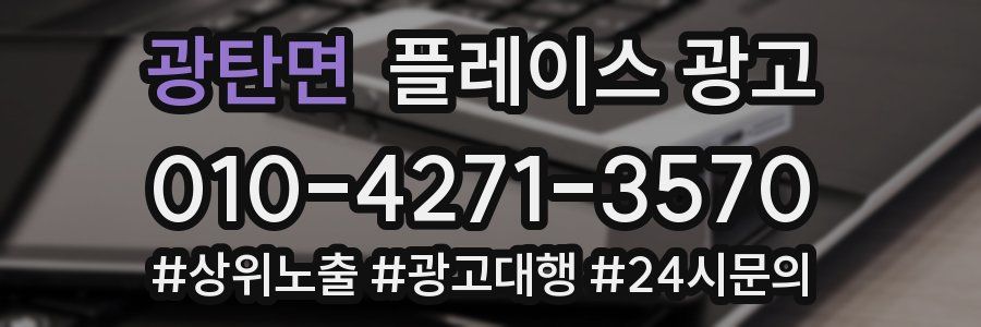 광탄면 플레이스 광고