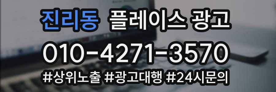 진리동 플레이스 광고