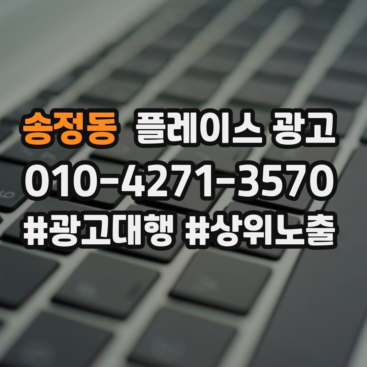 송정동 플레이스 광고