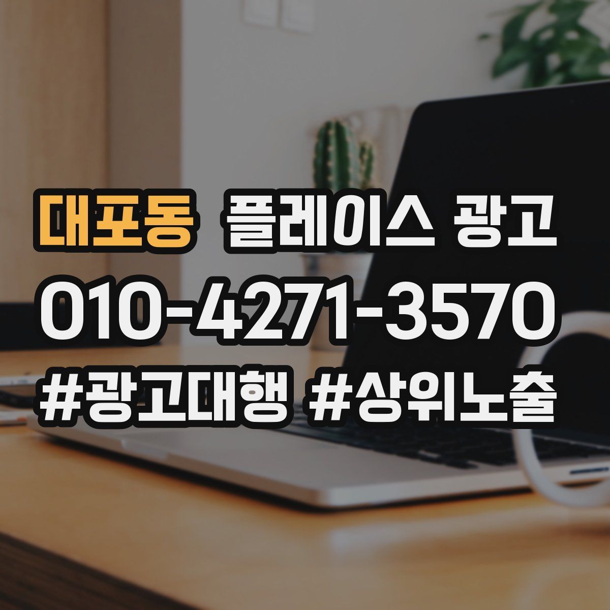 대포동 플레이스 광고