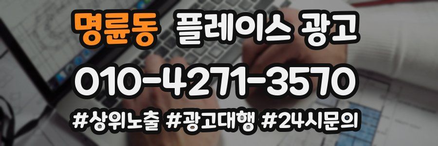 명륜동 플레이스 광고