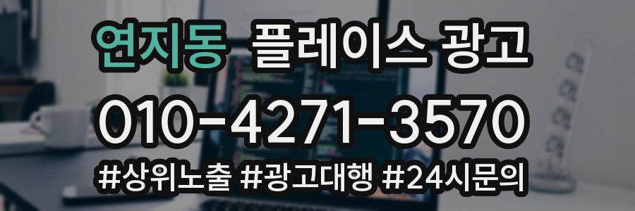 연지동 플레이스 광고