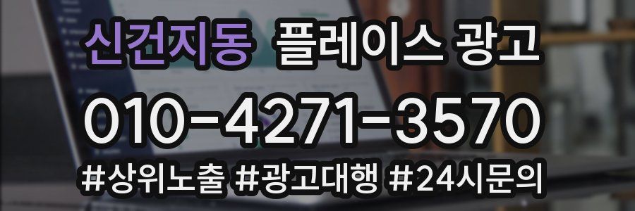 신건지동 플레이스 광고