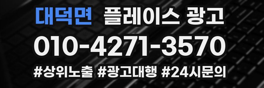 대덕면 플레이스 광고