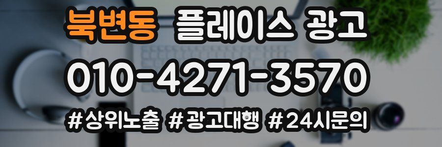 북변동 플레이스 광고
