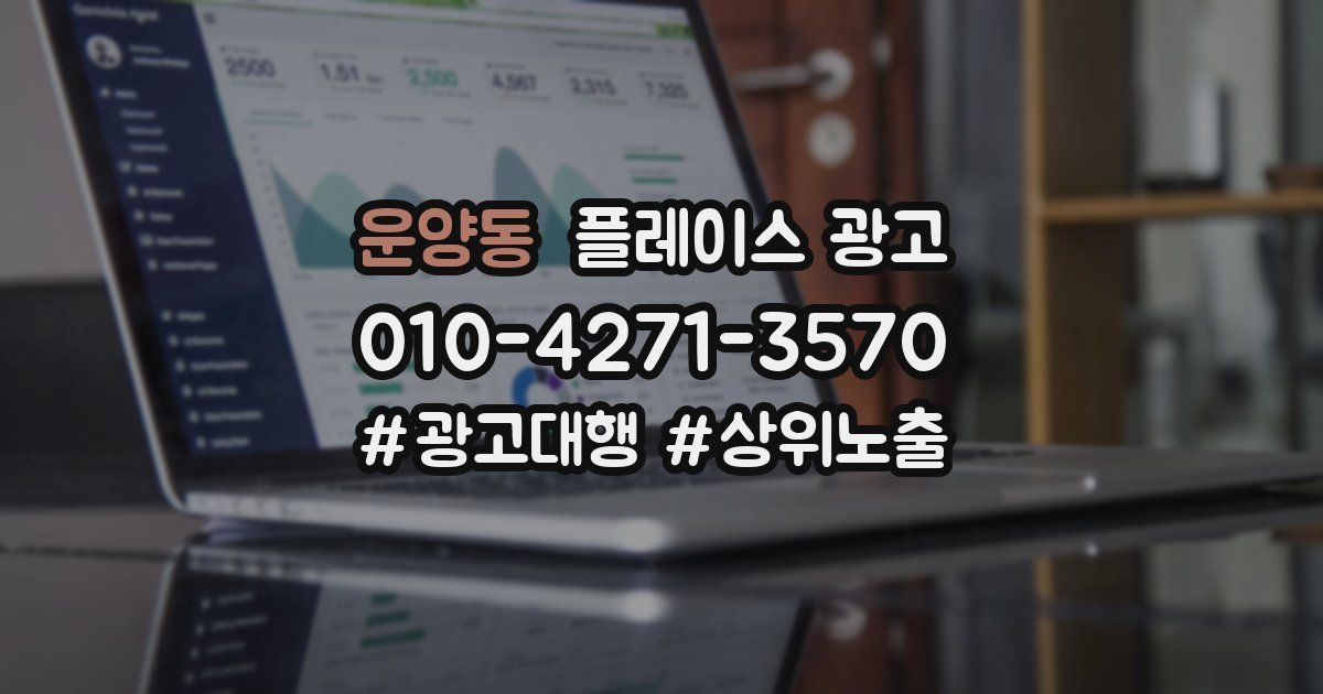 운양동 플레이스 광고