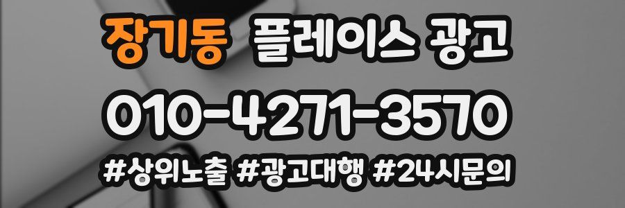 장기동 플레이스 광고