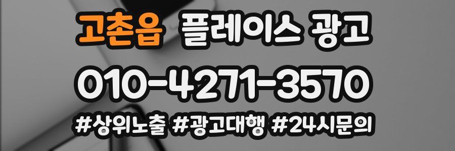 고촌읍 플레이스 광고