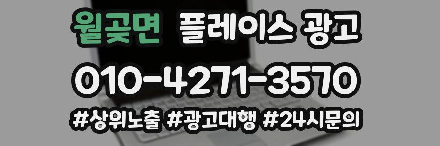 월곶면 플레이스 광고