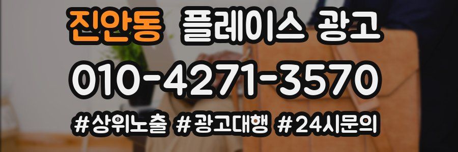 진안동 플레이스 광고