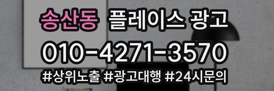 송산동 플레이스 광고