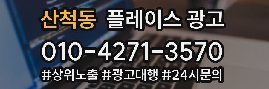 산척동 플레이스 광고