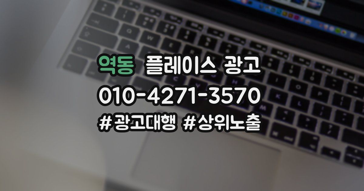 역동 플레이스 광고