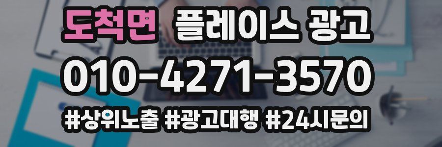 도척면 플레이스 광고