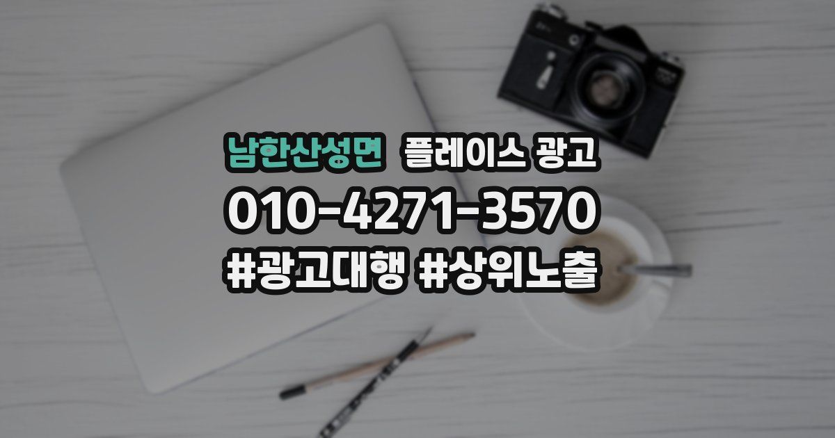 남한산성면 플레이스 광고