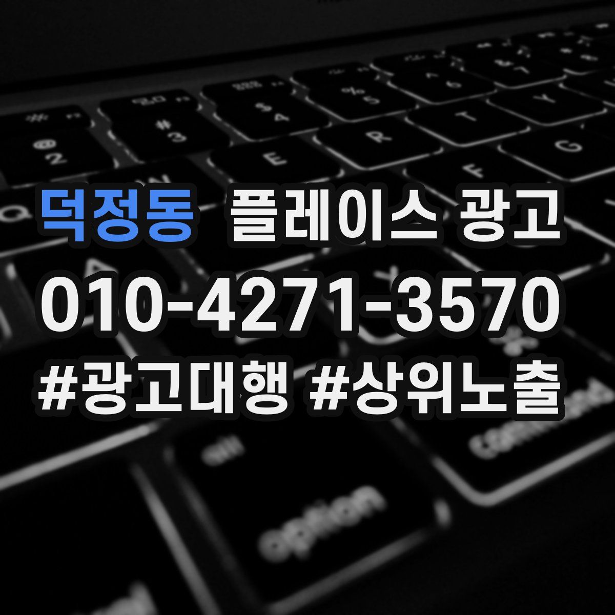 덕정동 플레이스 광고
