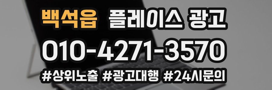 백석읍 플레이스 광고
