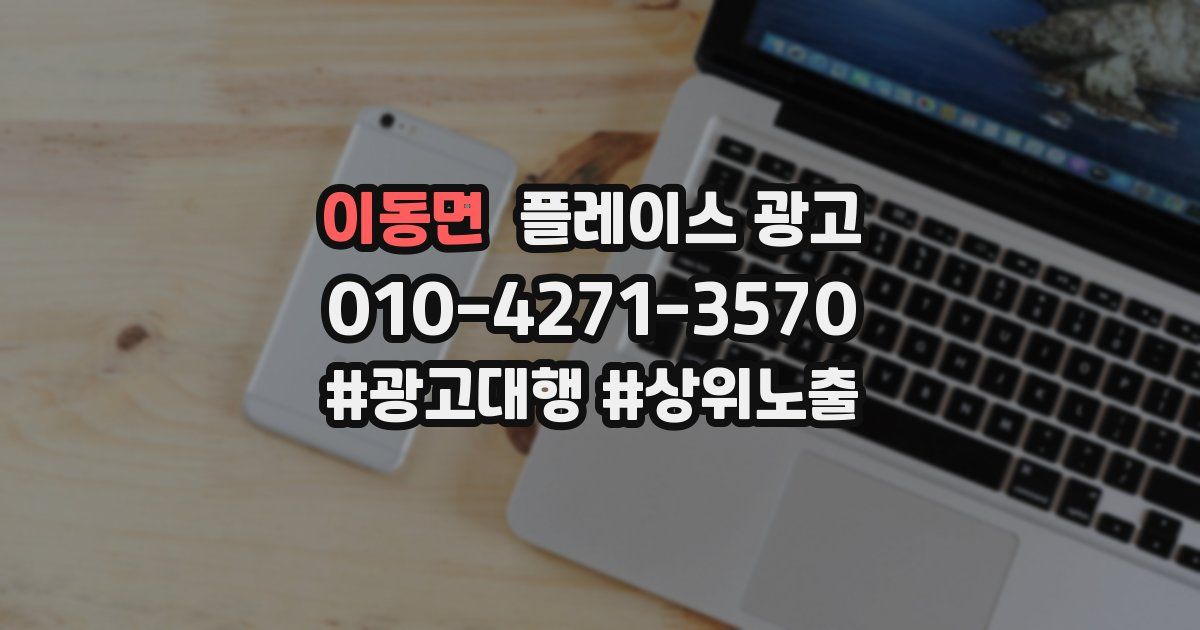 이동면 플레이스 광고