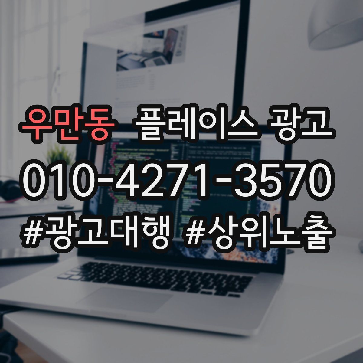 우만동 플레이스 광고