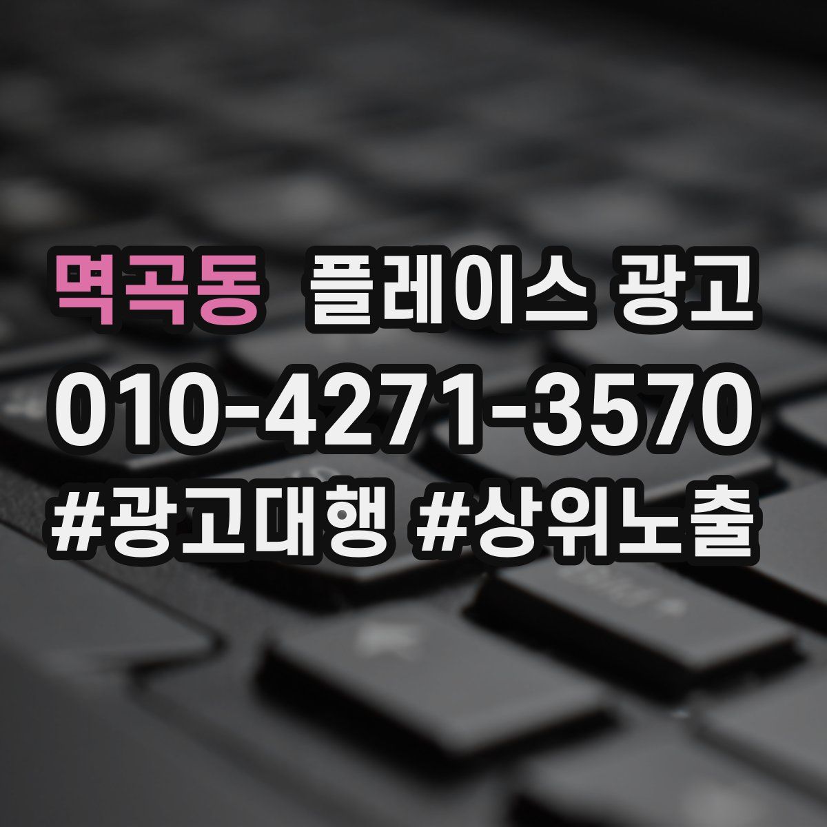 멱곡동 플레이스 광고
