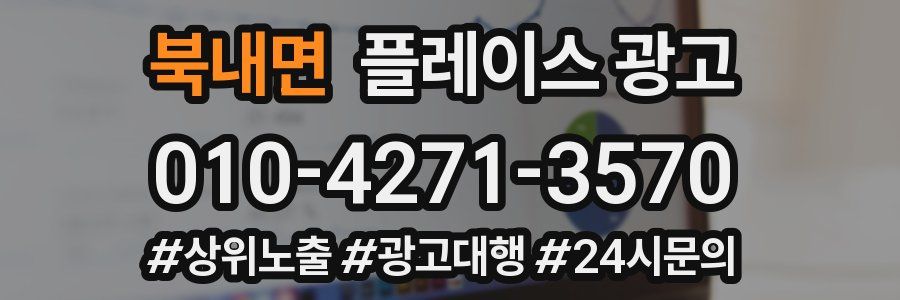 북내면 플레이스 광고