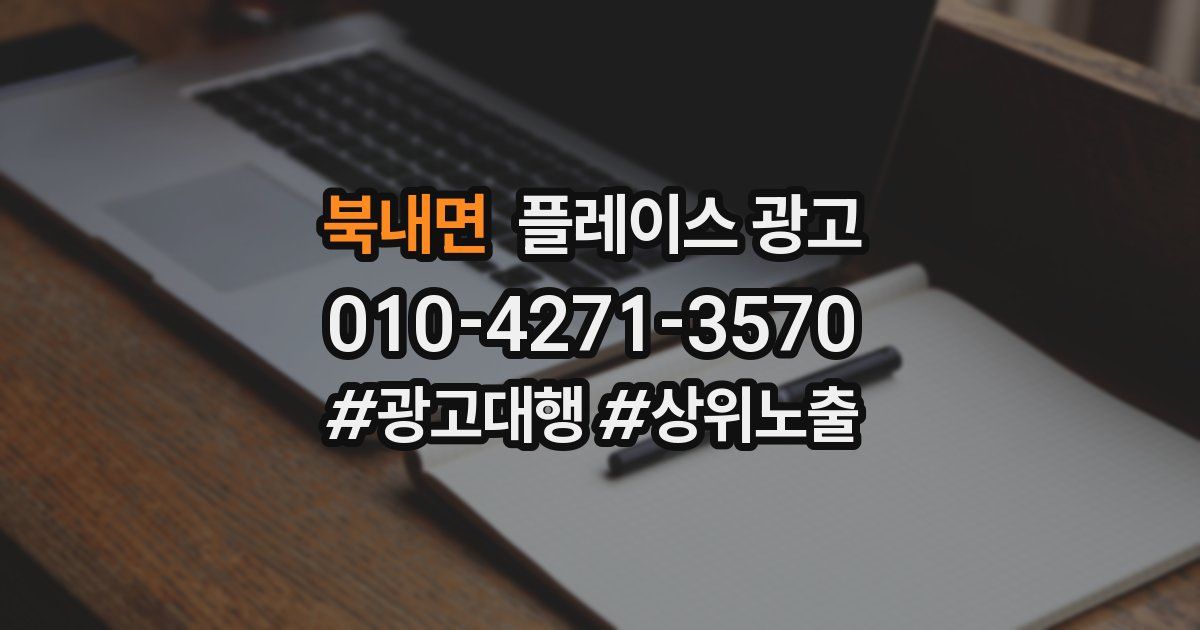 북내면 플레이스 광고