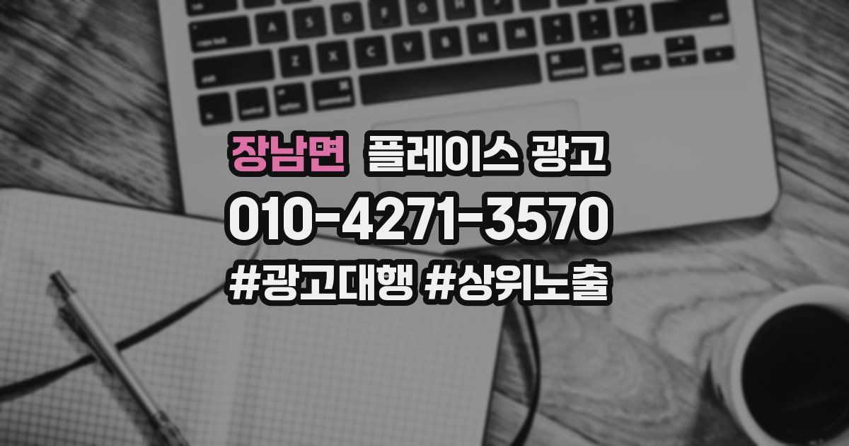 장남면 플레이스 광고