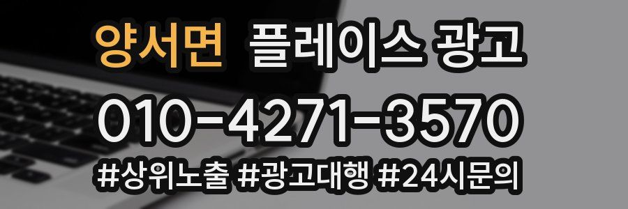 양서면 플레이스 광고