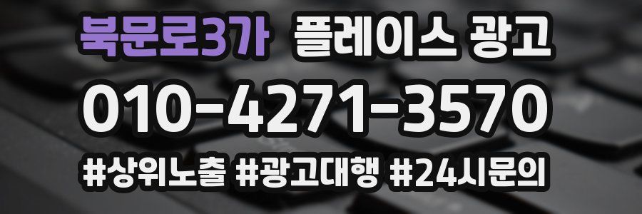 북문로3가 플레이스 광고