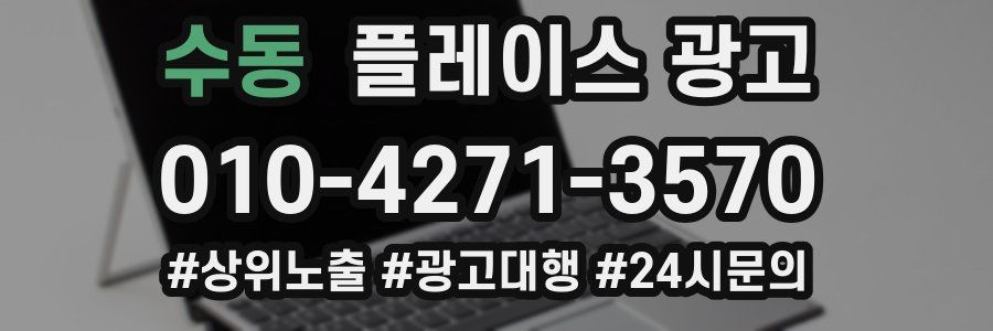 수동 플레이스 광고