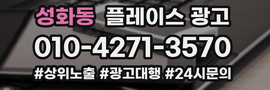성화동 플레이스 광고
