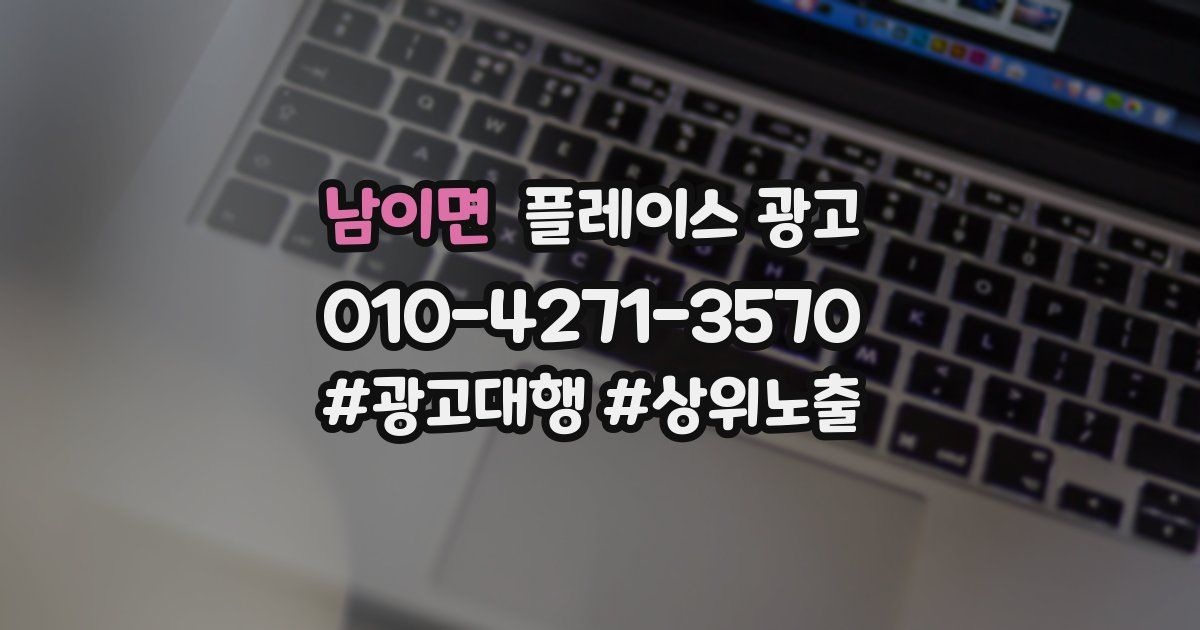 남이면 플레이스 광고