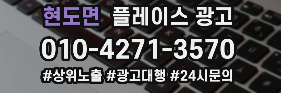 현도면 플레이스 광고