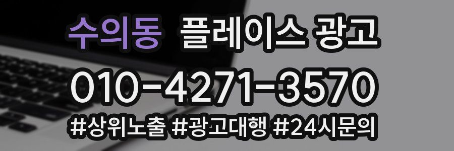 수의동 플레이스 광고