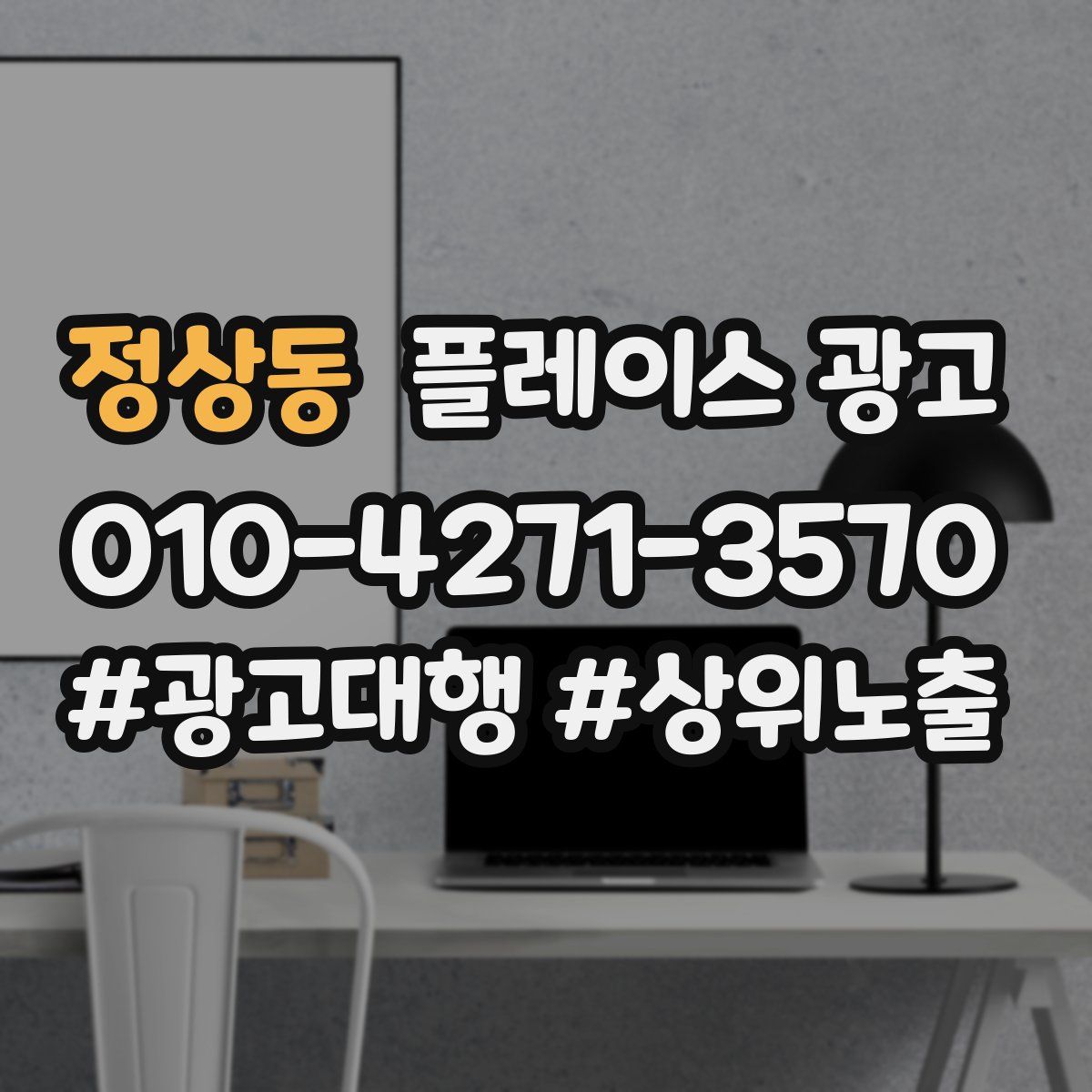 정상동 플레이스 광고