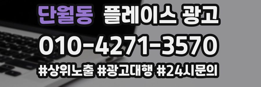 단월동 플레이스 광고