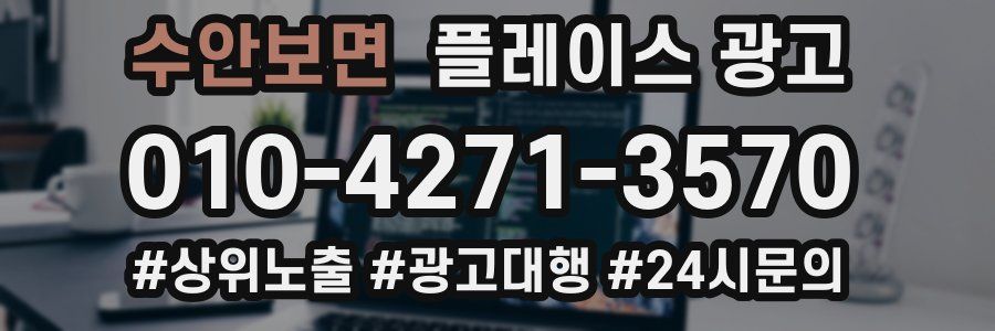 수안보면 플레이스 광고