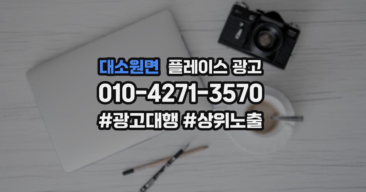 대소원면 플레이스 광고