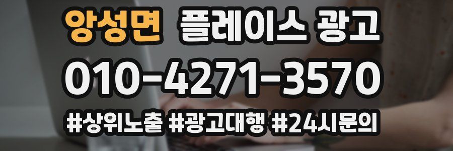 앙성면 플레이스 광고