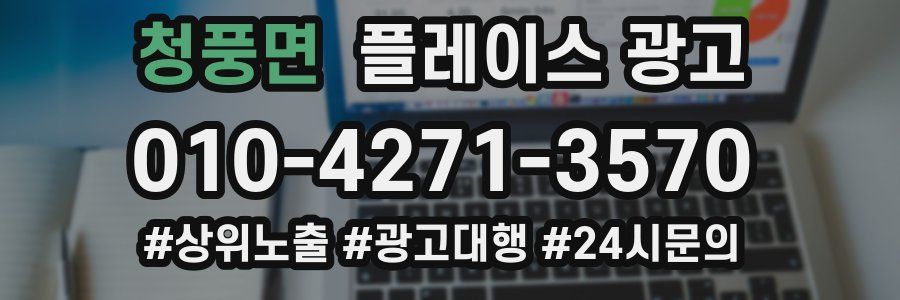 청풍면 플레이스 광고