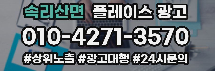 속리산면 플레이스 광고