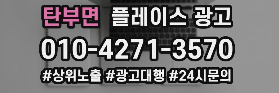 탄부면 플레이스 광고