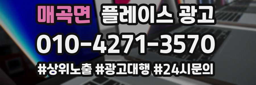 매곡면 플레이스 광고